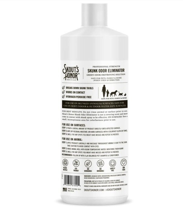 Skout's Honor Skout Dog Skunk Odor Eliminator 32 oz