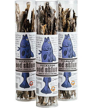 Polka Dog Bakery Dog or Cat Treat Cod Skin Tube 4.7 Oz