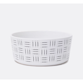 Waggo Mudcloth Ceramic Bowls  Line Print Medium