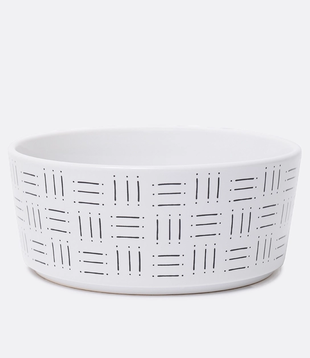 Waggo Mudcloth Ceramic Bowls  Line Print Medium