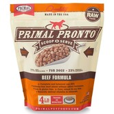 Primal Pronto Frozen Dog Beef 4 LB