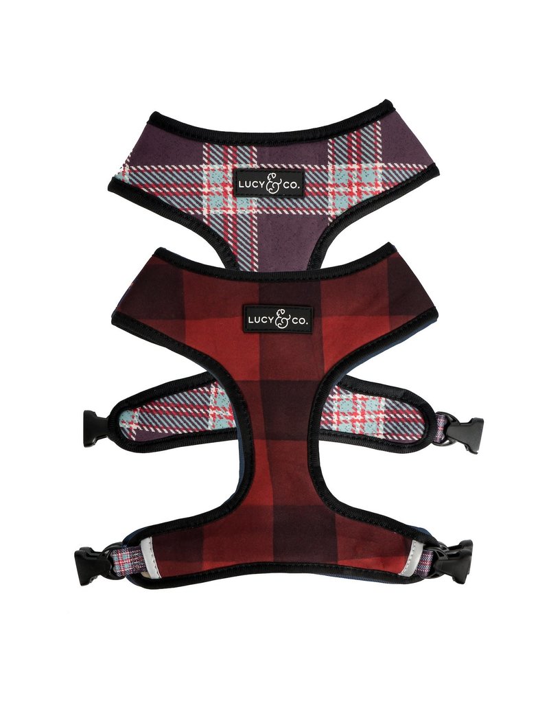 Lucy & Co. Lucy & Co. Reversible Harness Buffalo Plaid X-Small