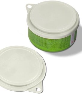Van Ness Plastic Pet Food Can Cover White