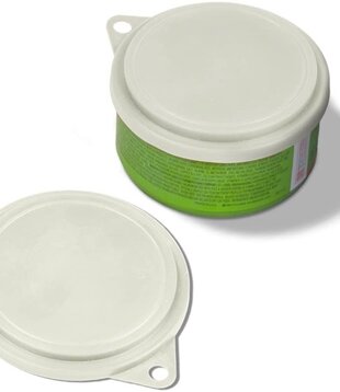 Van Ness Plastic Pet Food Can Cover White