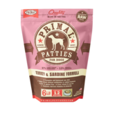 Primal Dog Frozen Raw Patties Turkey & Sardine 6 LB