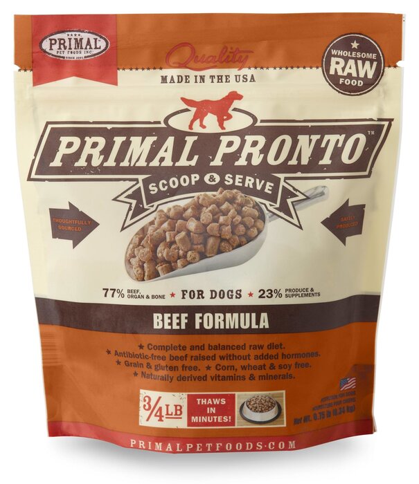 Primal Dog Frozen Pronto Beef 0.75 Lb