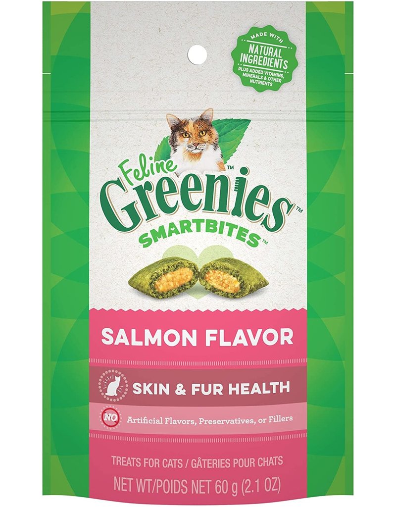 Greenies Smartbite, Cat, Skin & Fur, Salmon 2.1 OZ
