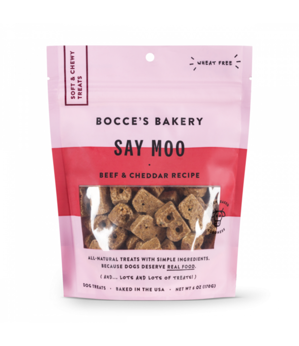 Bocce's Bakery Bocce's Bakery Soft & Chewy Say Moo 6 oz