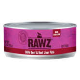 RAWZ Cat Canned 96% Beef Liver 5.5oz