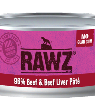 RAWZ Cat Canned 96% Beef Liver 5.5oz