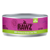 RAWZ Cat Canned 96% Chicken Liver Pate 5.5oz