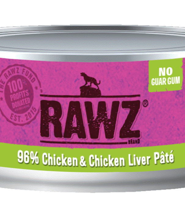 RAWZ Cat Canned 96% Chicken Liver Pate 5.5oz