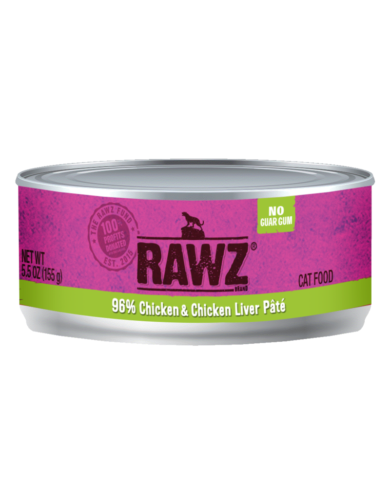 RAWZ Cat Canned 96% Chicken Liver 5.5oz