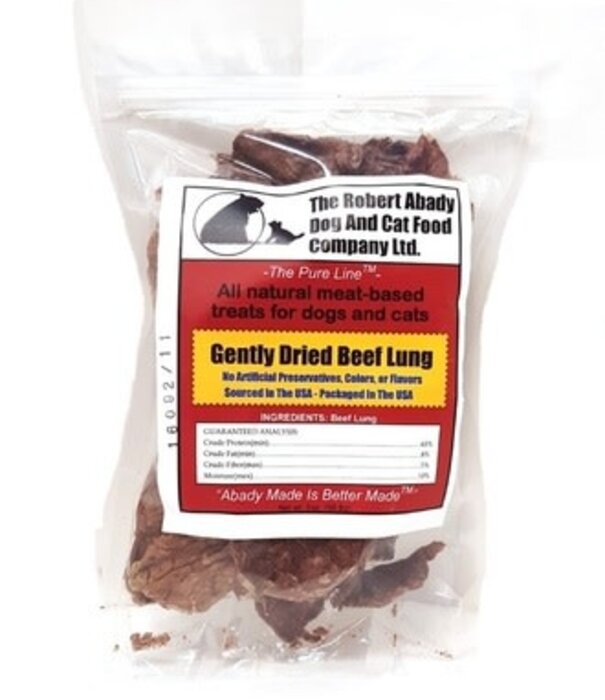 Abady Dog & Cat Treat Beef Lung 4 oz