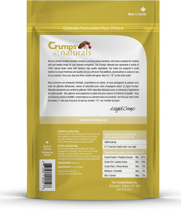 Crumps' Naturals Crumps' Mini Trainers Freeze Dried Beef Liver Treats 1.7 oz