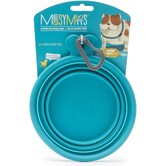 Messy Mutts Collapsible Bowl Blue 1.5 Cup