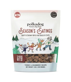 Polka Dog Holiday Pouch Seasons Eatings Turkey & Cranberry 12 oz