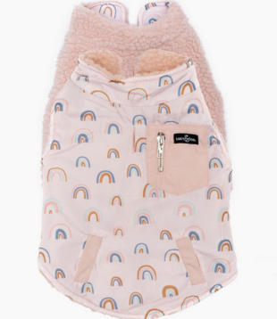 Lucy & Co. Reversible Puffer Vest In The Clouds