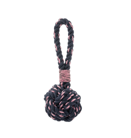 Jax & Bones Jax & Bones Navy & Pink Celtic Knot Rope Toy 6"