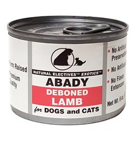 Abady Canned Cat & Dog Natural Electives Exotics Deboned Lamb 6 oz
