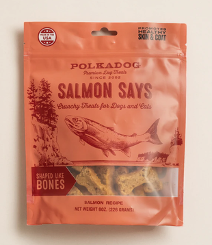Polka Dog Salmon Says Bone 8oz