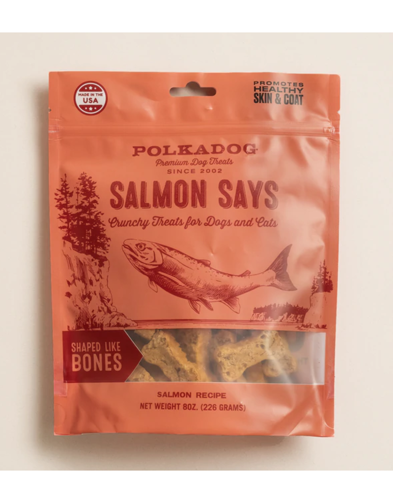 Polka Dog Salmon Says Bone 8oz