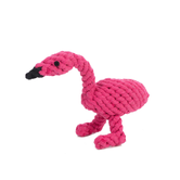 Jax & Bones Flamingo Rope Toy 7"