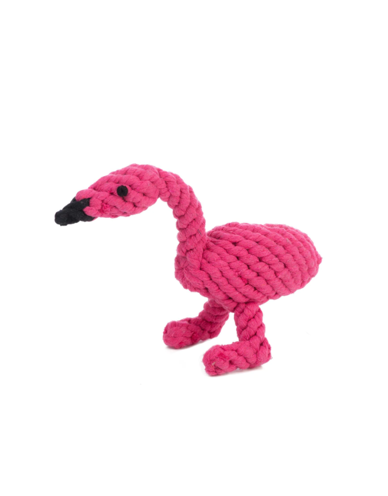 Jax & Bones Jax & Bones Flamingo Rope Toy 7"