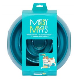 Messy Mutts Messy Mutts Dog Slow Feeder 3 Cup Blue