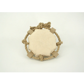 Pawsome Pet Toys Hemp Dog Toy Wool-Filled Flying Circle MEDIUM