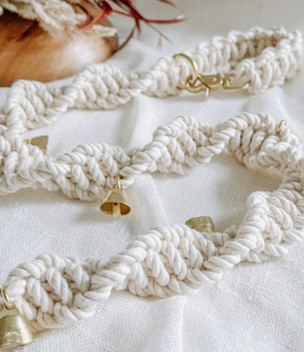 Ember &  Ivory Ember & Ivory - Macrame Dog Potty Training bells