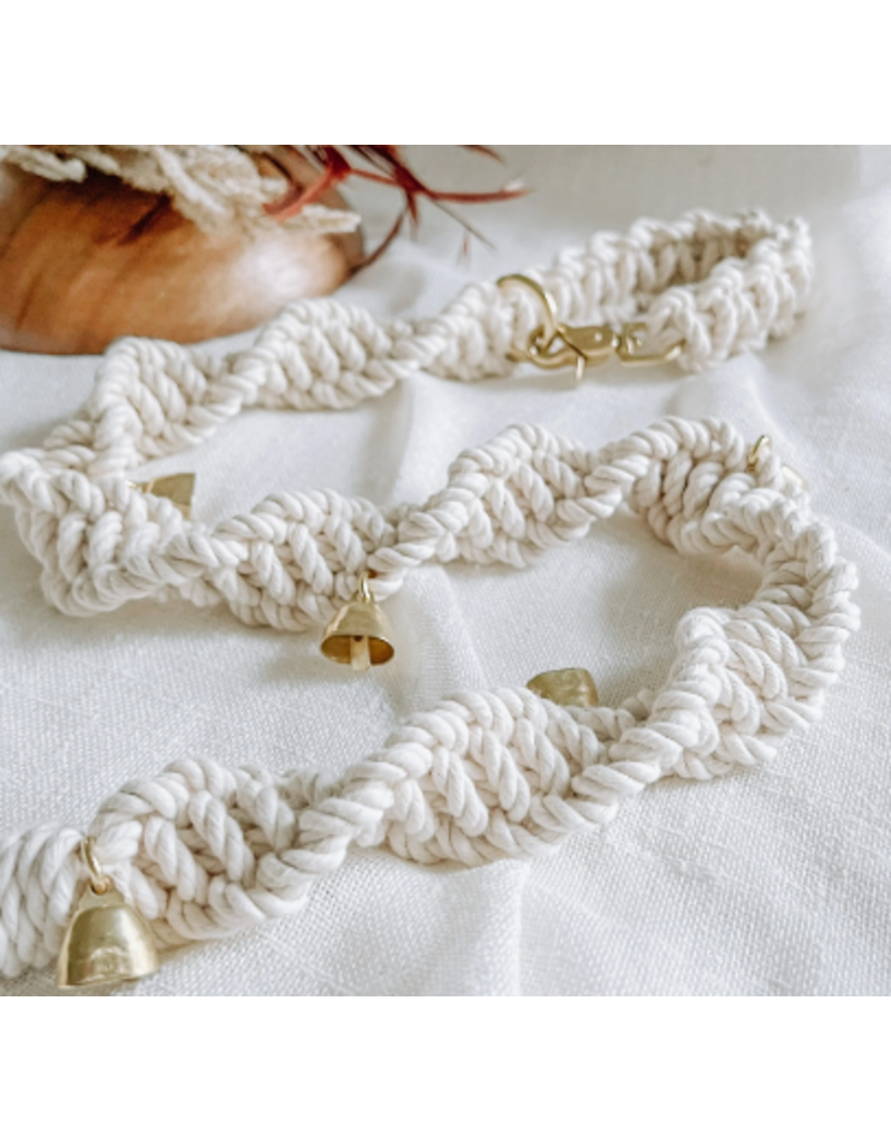 Ember &  Ivory Ember & Ivory - Macrame Dog Potty Training bells