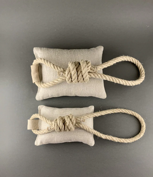 Pawsome Pet Toys Hemp & Wool Chew Square Dog Toy