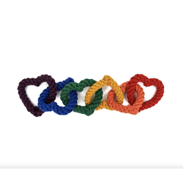 Jax & Bones Jax & Bones 6 Chain Rope Toy Rainbow