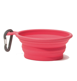 Messy Mutts Messy Mutts Collapsible Bowl Red 3 Cup