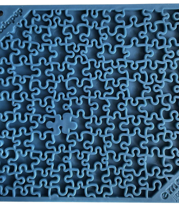 SodaPup Licking Mat Jigsaw Blue Large