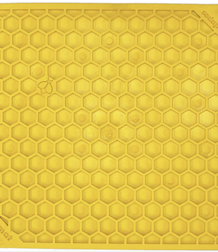 SodaPup Licking Mat Yellow Honeycomb Large
