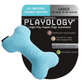Playology  Scented Plush Squeaky Bone Medium Peanut Butter