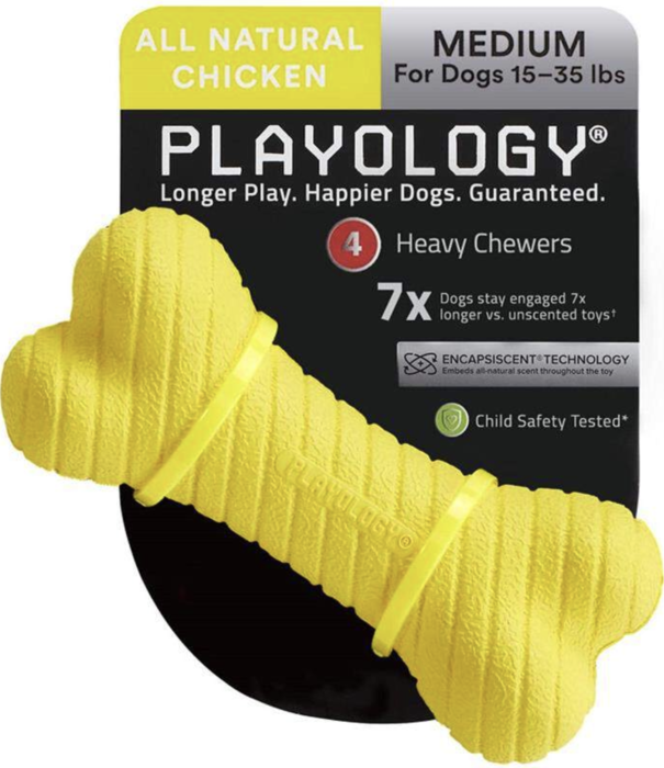 Playology Playology Dual Layer Bone Medium Chicken