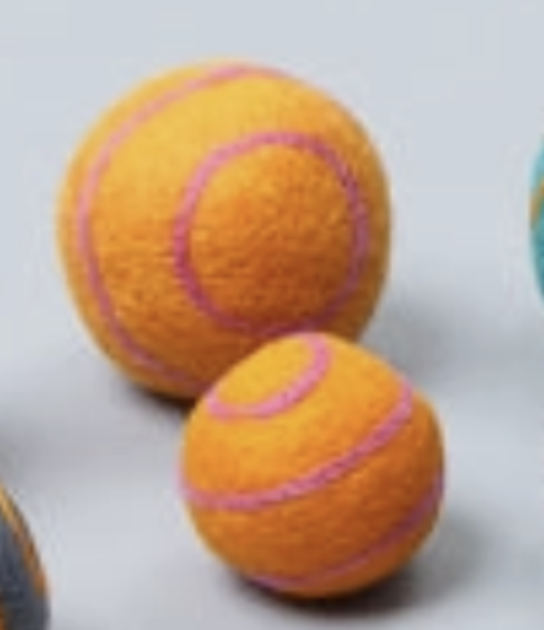 WARE OF THE DOG Ware of the Dog SMALL BALL ORANGE/PINK STRIPE