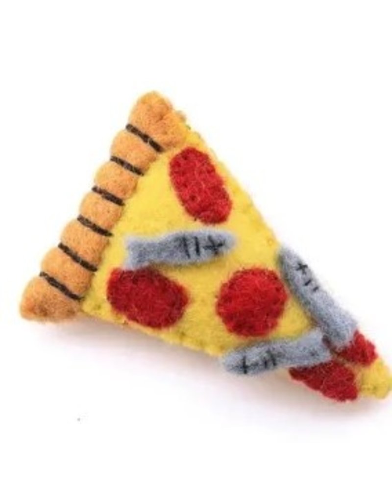 The Foggy Dog The Foggy Dog  Wool Pizza Cat Toy