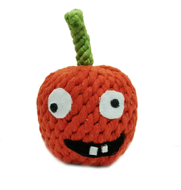 Jax & Bones Jax & Bones Halloween Pumpkin Rope Toy 4"