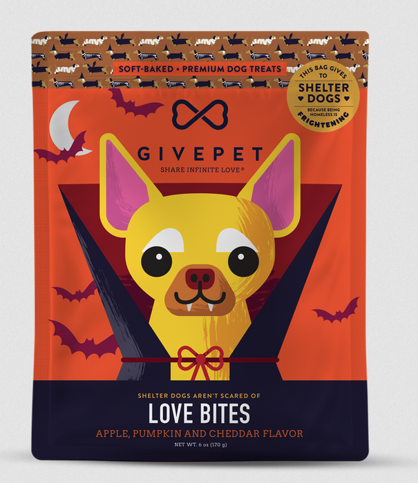 GivePet Dog Treats Love Bites 6 Oz