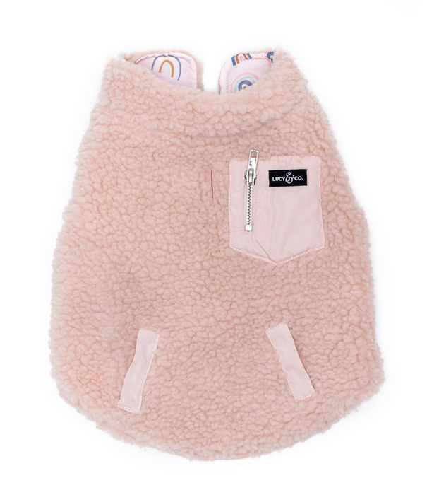 Lucy & Co. Lucy & Co. Reversible Puffer Vest In The Clouds