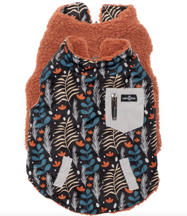 Lucy & Co. Lucy & Co. Reversible Puffer Vest Llama Mama