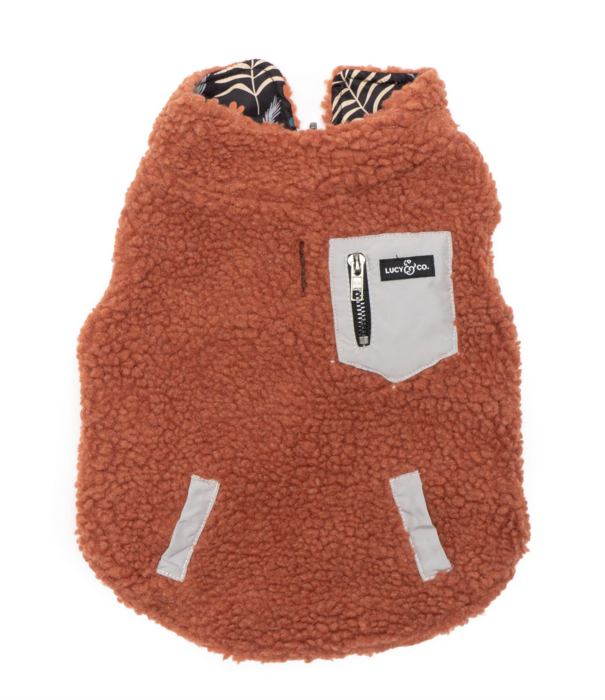 Lucy & Co. Lucy & Co. Reversible Puffer Vest Llama Mama