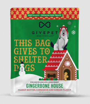 GivePet Dog Gingerbone House 6 oz