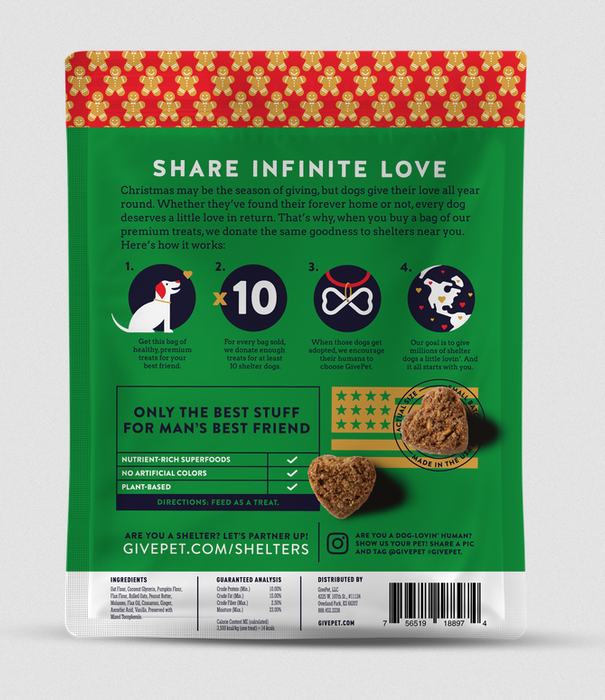 GivePet Dog Gingerbone House 6 oz