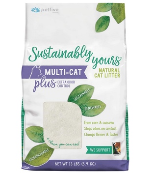 Sustainably Yours Cat Litter Multi-Cat Plus 13 lb