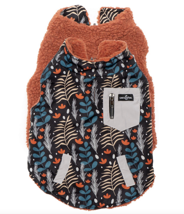 Lucy & Co. Lucy & Co. Reversible Puffer Vest Llama Mama